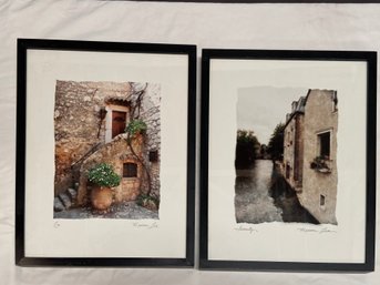 Pair Of Maureen Love Photograph Prints Eze  And Serenity 17x21