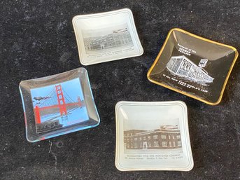 Vintage Famous Locations Glass And Porcelain Dish Collection