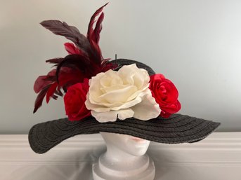 Hand Decorated Derby Hat #1