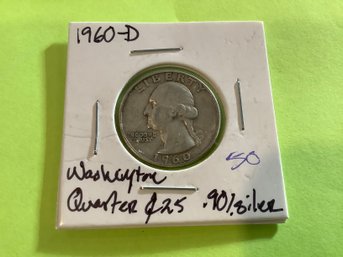 1960 D Washington Quarter 90 Silver