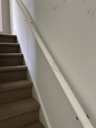 A Set  Of 3  White Painted Handrails - Rear Stairs