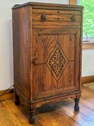 A Late 19th Century Oak Sheet Music Cabinet
