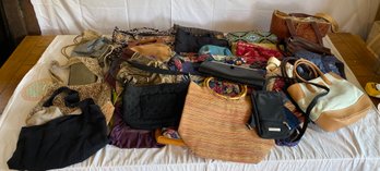 Large, Large Lot Of Hand Bags
