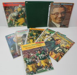 Vintage Lot Of Green Bay Packers Sports Illustrated Magazines 1967-68 In Green Binder