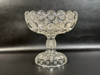 An Early-American Pressed Glass Compote By Co-Operative Flint