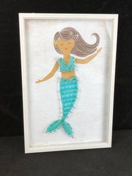 Pillow Fort Mermaid String Art