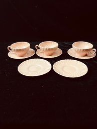 Pink Gladding McBean Franciscan Cup And Saucer Lot