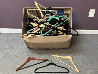 Box Lot: Assorted Quality Hangers #1