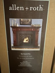 Allen & Roth Elegant Russet Fireplace 6-ft Surround Kit New In Box