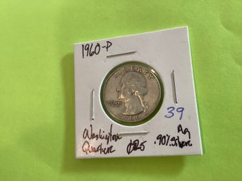 1960 P Washington Quarter 90 Silver 72