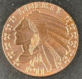 One AVDP Ounce Fine Copper Round