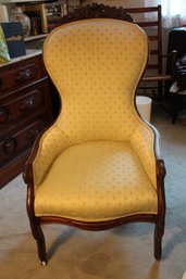 Mahogany Upholstered Antique Chair 42x23x26