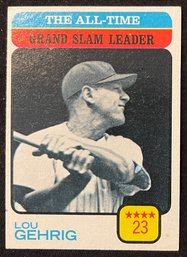 1972 Topps All-Time Lou Gehrig #472