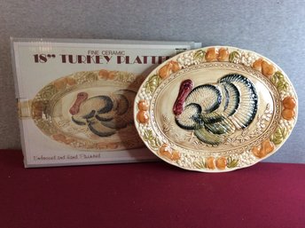 Fine Ceramic 18inch Turkey Platter