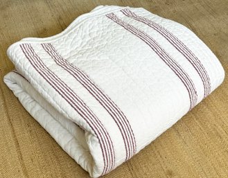 A Pottery Barn Queen Coverlet