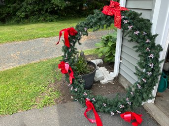 A Large 4 Foot Christmas Wreath