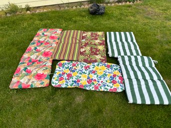 Set Of Miscellaneous Patio Lounge Cushions