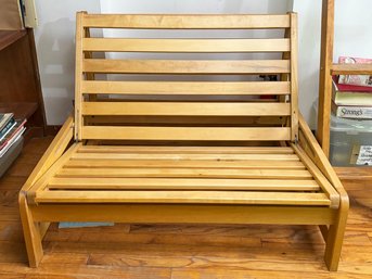 A Fine Maple Twin Sized Futon - Wonderful For Guest Space!