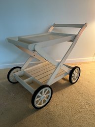 Grosfillex Boutique White Bar Cart