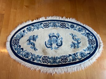 Chinese Oval Wool Rug