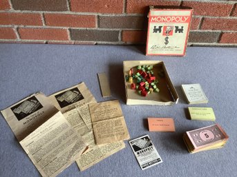 Very Early Original Monopoly 1935 Edition