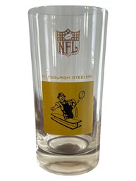 Midcentury Pittsburgh Steelers Barware Glass