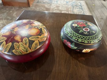 Two Lidded Decorative Bowls - Vera Bradley