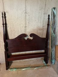 Vintage Antique Style Mahogany Bed, Head Board Measures 57 1/2' Wide X 68' Tall