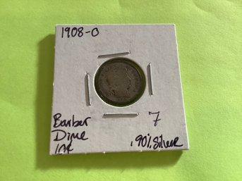 1908 O Barber Dime 90 Silver 74