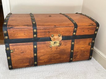 Antique Dome Top Steamer Trunk