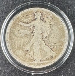 1917 Walking Liberty Silver Half Dollar