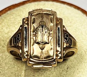 10K Gold Vintage Ladies Class Ring 5.0 Grams