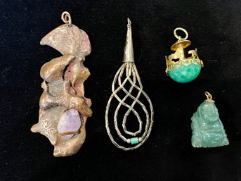 Unique Pendants Including Jade Buddha