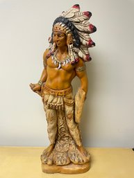Native American Warrior Statue