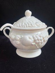 Japanese Lidded Soup Tureen With Spoon