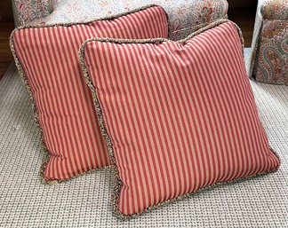 A Pair Of Custom Throw Pillows