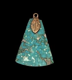 Vintage Green Turquoise Pendant