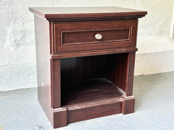 Hardwood Night Stand With Drawer