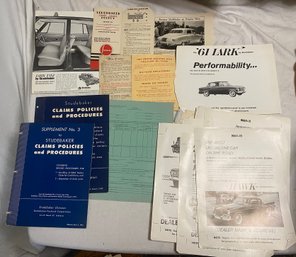 Studebaker Dealer Related Paperwork