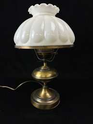 Milk Glass Shade Lamp