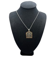 Vintage Pendant On Sterling Silver Chain