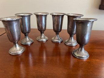 Towle Sterling Silver Lot Of Six  Kiddish  Cups Or Cups