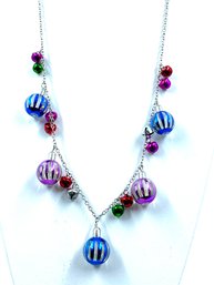 Holiday Jingle Bell Ornament Necklace