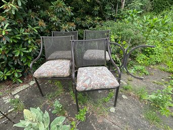 FOUR OUTDOOR CHAIRS