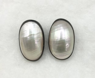 Sterling Silver Seashell Clip On Earrings