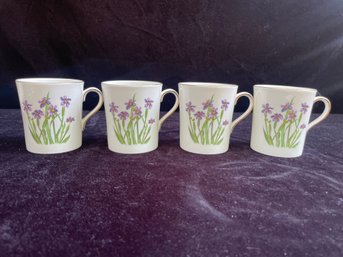 Oakley China Ltd.  Bermudian Iris Coffee Cups - Set Of 4