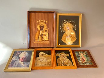 Lot Of 6 Religious Pieces Of Art