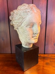 Classicaly Styled Ceramic Head On Pedestal