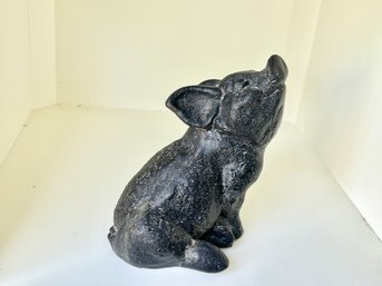 Wrought Iron Little Oinker Pig Garden Sculpture