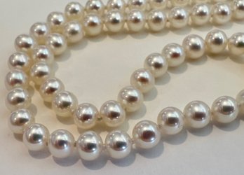 Japanese Akoya Pearl Necklace With 14K Gold Clasp